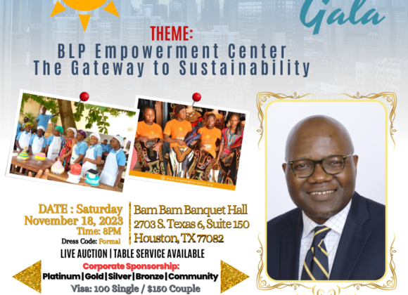 Charles C. Njoya as Keynote Speaker for BLP 2023 Annual Fundraising Gala in Houston, Texas November 18, 2023