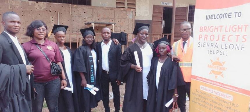 Celebrating Empowerment: BLP Graduates Nine Girls at Sierra Leone Opportunities Industrialization Centre in Makeni, Sierra Leone