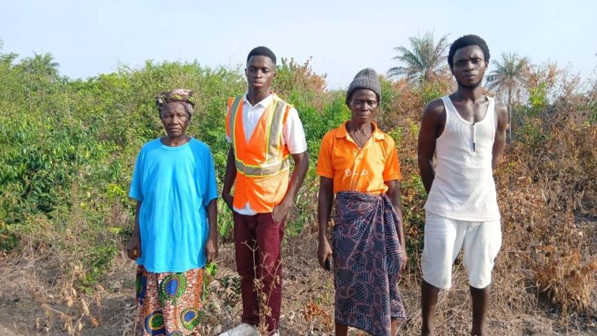 Land Allocated for BLP VSLA Smart Agriculture Demonstration Centres in Rosint and Manor Communities in Sierra Leone.